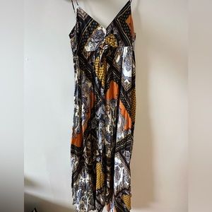 Long flowy printed dress
